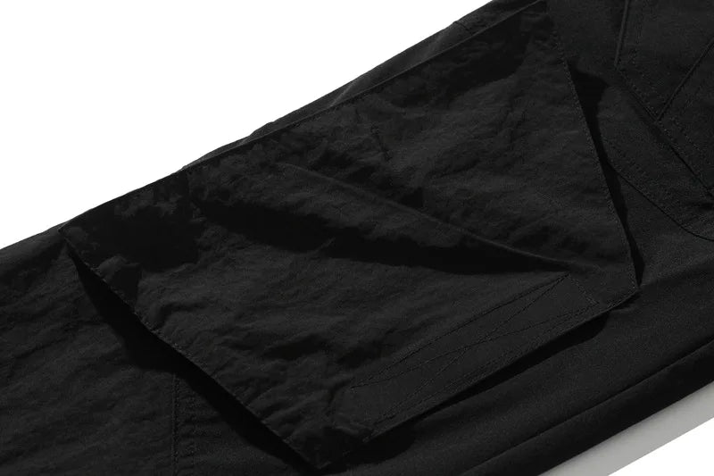 high new luxury men 2023 cotton under my car zip up comfortable nylon parkour sweat casual pants sports khaki cargo a05 unique cargo style 1659