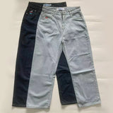 big boy denim y2k embroidery golf trap wang jeans men women streetwear baggy jeans pants leisure simple straight cargo trousers unique cargo style 4057