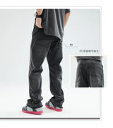 men streetwear hem zipper plus size distressed retro fashion loose casual denim pants jeans cityboy jeans trousers 28 40 unique jeans style 2728