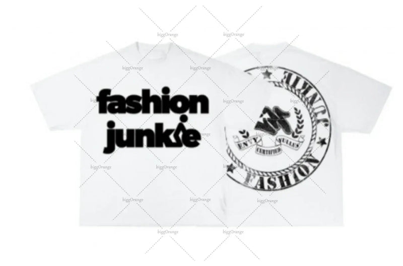Vaporwave Chrome logo – Y2K Streetwear Gothic Straw Letters Oversized Printed T Shir