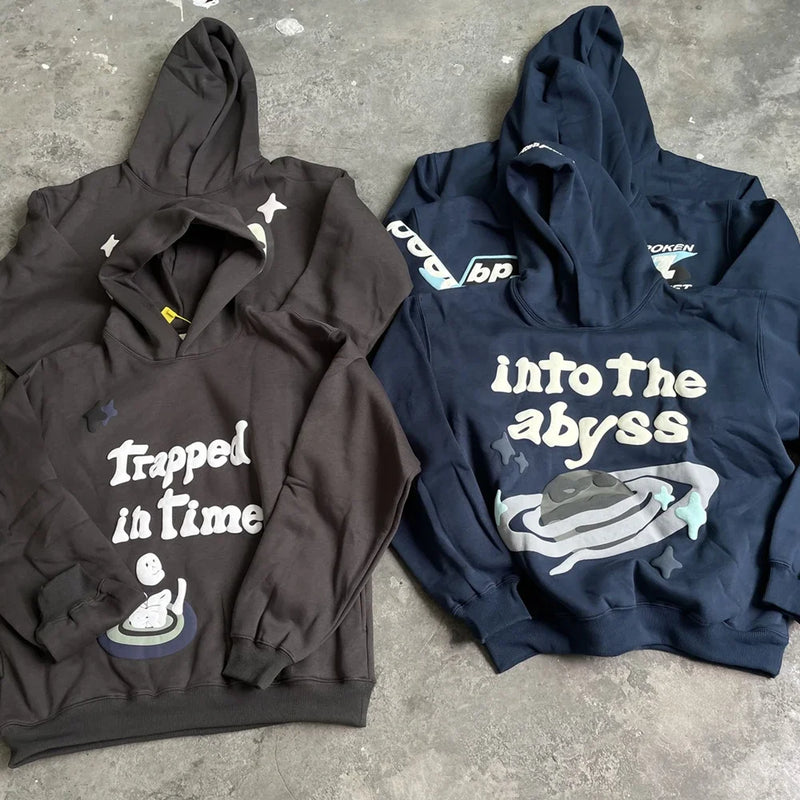 Retro Oversized Sportswear Fashionable Luxury Brand Revived King Print