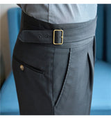 men naples waist business casual fashion vintage ankle length suit pant gentleman party dress pants trousers unique default style 1529