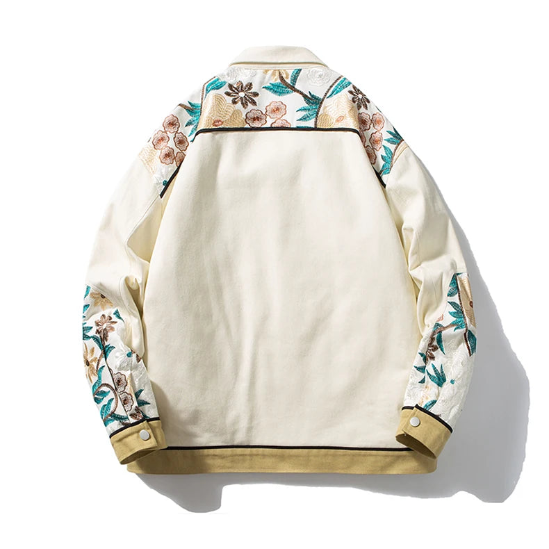 927fd2 fashion - style streetwear premium wear high graphic image print material hop hip oversized unisex men-flowers-print-cotton-twill-winter-casual-jacket-slim-fit-design-streetwear-women-denim-jackets-retro-style-cowboy-outerwear style design casual essential quality urban fit everyday streetwear design ID 2c022