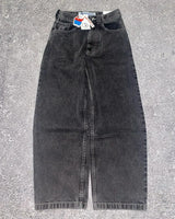 retro deep blue polar big boy baggy jeans mens women gothic wide leg trouser y2k hip hop cartoon embroidery streetwear jeans unique jeans style 4008