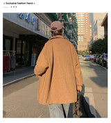 Men Trench Coat Men Mid-length 2023 New Autumn and Winter Corduroy Coat Coat Wool Design Korean Style Men Winter Coat