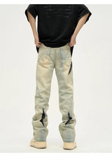 irregular graffiti prtinted denim jean pants casual distressed washed biker jeans hip hop streetwear y2k mens straight joggers unique joggers style 4867