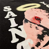 Chrome cash tee with money bolt graphic and ice text