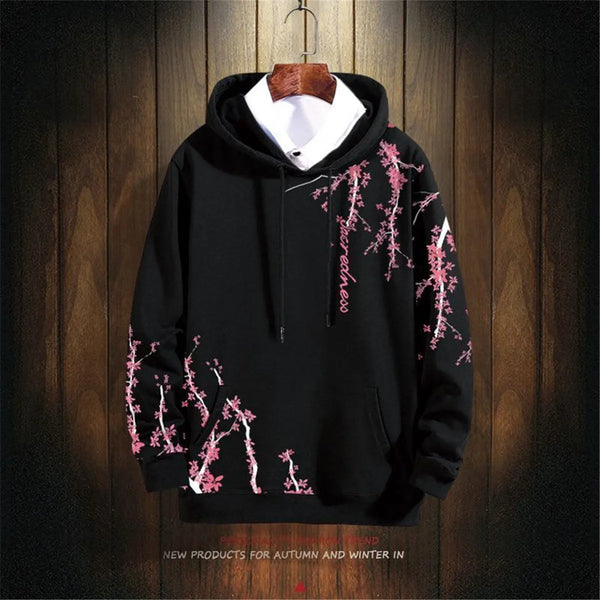 Fashion Hip Hop Dragon Hoodie Streetwear Men Casual Spring Autumn Clot