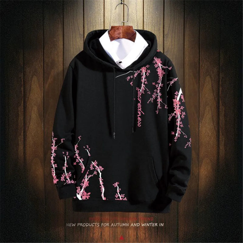 Fashion Hip Hop Dragon Hoodie Streetwear Men Casual Spring Autumn Clot
