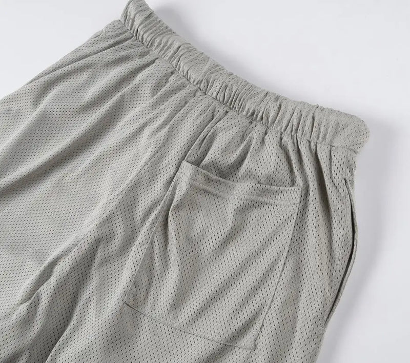 New 2023 Novelty High Comfortable Billionaire Studios Mesh Skateboard Street Cotton Casual Shorts Kanye Hip-hop Parkour #529
