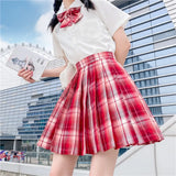 Jk Uniforms Gyaru School Uniform for Girl Student Pleated Skirt Uniform Set Women Short Sleeve Bow Tie Seifuku Japanese Style