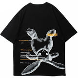 Y2K Graphic Tee – Hip Hop Streetwear Tshirt 2023 Men Cute Rabbit Letter Printe – Modern Streetwear for Everyone