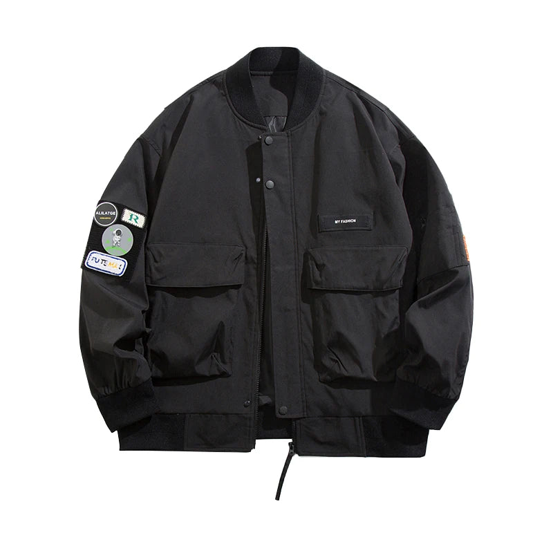 Double-Layer Urban Hoodie Jacket Modern Aesthetic
