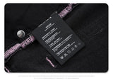 2024 autumn and winter new carbon ash wash worn jeans
