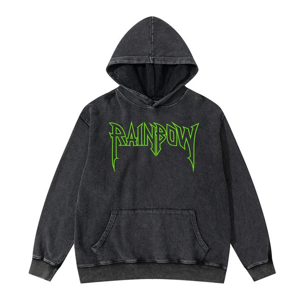 Y2K vintage anime featuring rainbowtouches washed hoodie men high street fashion dragon pattren hoodie hip hop unisex essentials superior quality clothing