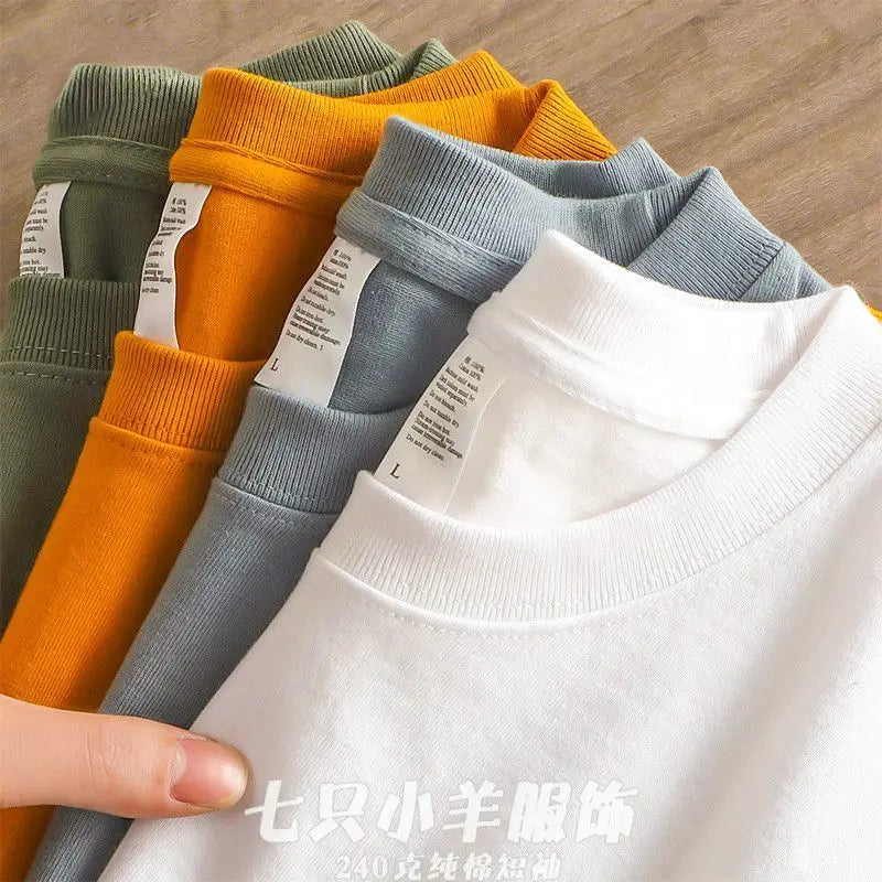 Sadcore Broken heart – Heavy Cotton New Design Short Sleeved Mens Korean Style Vers