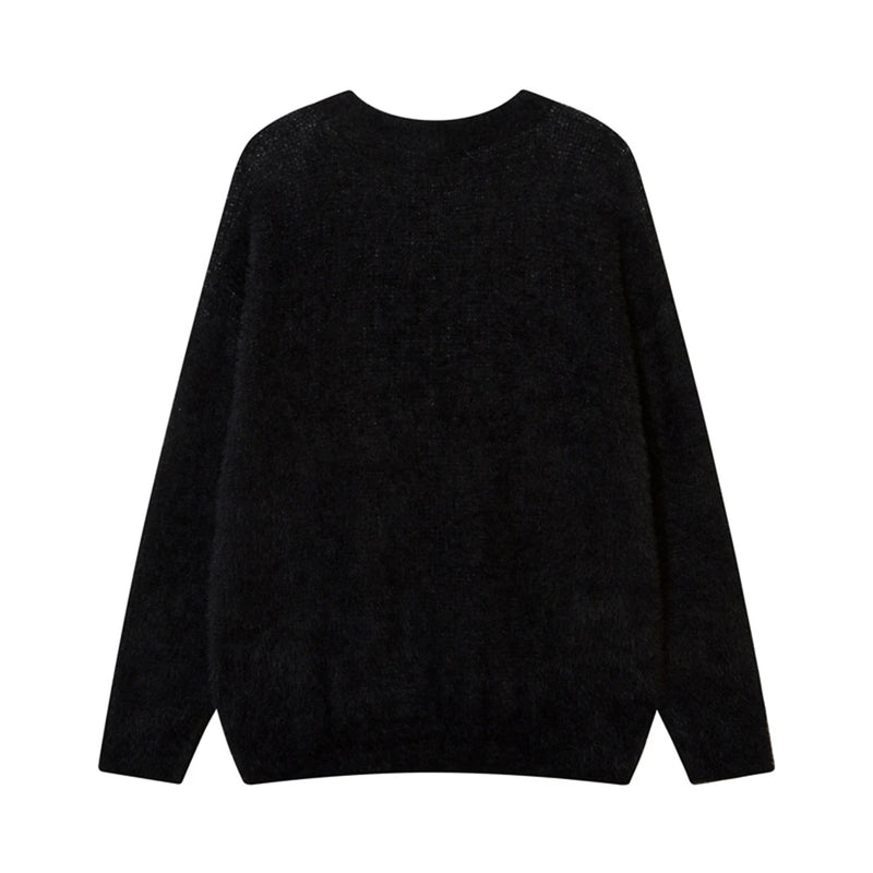 oversized flame jumper with bold print, ideal for photo-ready Y2K streetwear layering, street fashion menswear trend for seas