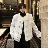 grunge winter jacket, layered citywear - trendy urban streetwear fashion for men and women