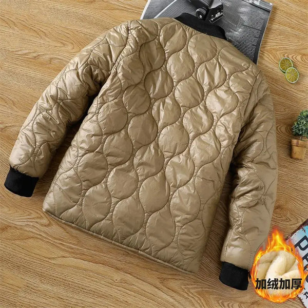American winter new men and women street trend personalized thick jacket couple simple loose retro casual top harajuku y2k