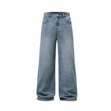 men wide leg straight streetwear fashion loose casual vintage denim baggy jeans pants women y2k jeans trousers unique jeans style 1868