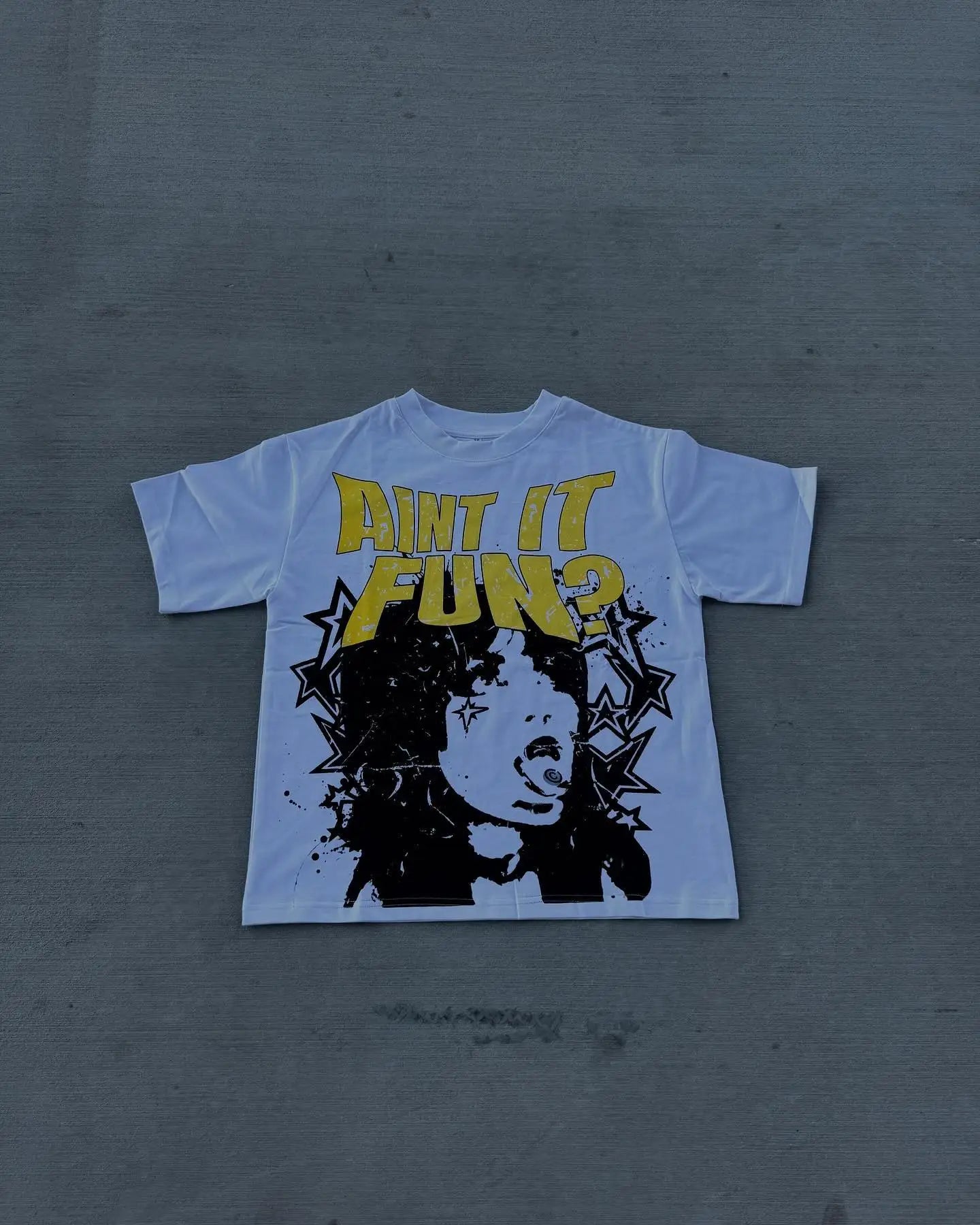 Anime Oversized shirt – 2024 Goth Fashion Cartoon Letter Printed Oversized T Shirt M