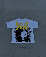 Anime Oversized shirt – 2024 Goth Fashion Cartoon Letter Printed Oversized T Shirt M