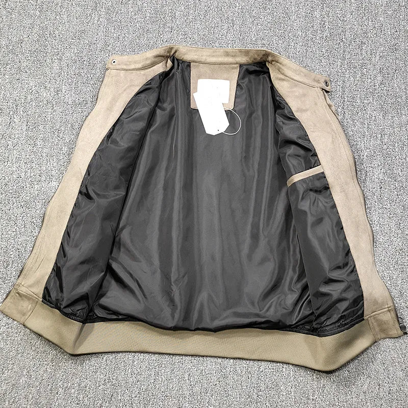 zip-up streetwear coat, 2025 outerwear trend, men's streetwear fashion, oversized urban jacket, high quality cold-weather coa