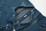 american retro buttons detachable design wide cargo jeans mens womens straight leg pants hip hop washed jeans overall 2023 unique cargo style 922