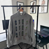 Y2K Autumn Winter Outfit Long Sleeve Hoodie Dark Retro Printed Sweatsh