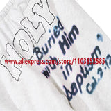 2024 autumn winter vintage casual sports pants mens letter illustration printed loose drawstring leg strap high street hip hop unique default style 1876