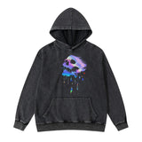 vaporwave angelcore design featuring rainbowtouches washed hoodie vintage oversized men high street skull fashion hip hop unisex hoodies loose mens graphic hoodies