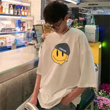Sadcore Oversized shirt – Korean Style Street Letter Printed Short Sleeved T Shirt For