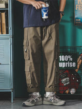 american vintage baggy cargo pants men outdoor sport military tactical sweatpants y2k straight multi pocket overalls trousers unique joggers style 477