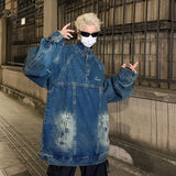 Harajuku Y2K Black Pullover Hoodie Vintage Punk Men Casual Hoodie Amer