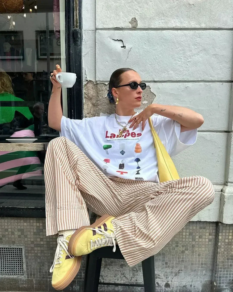 Trapwear T-Shirt – Harajuku Cherry Graphic T Shirts Oversized Summer Casual Y2K – Edgy Streetwear for All Genders
