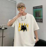 Cyberpunk Aesthetic piece – Japanese Fun And Trendy Cat Print New Short Sleeved T Shirts
