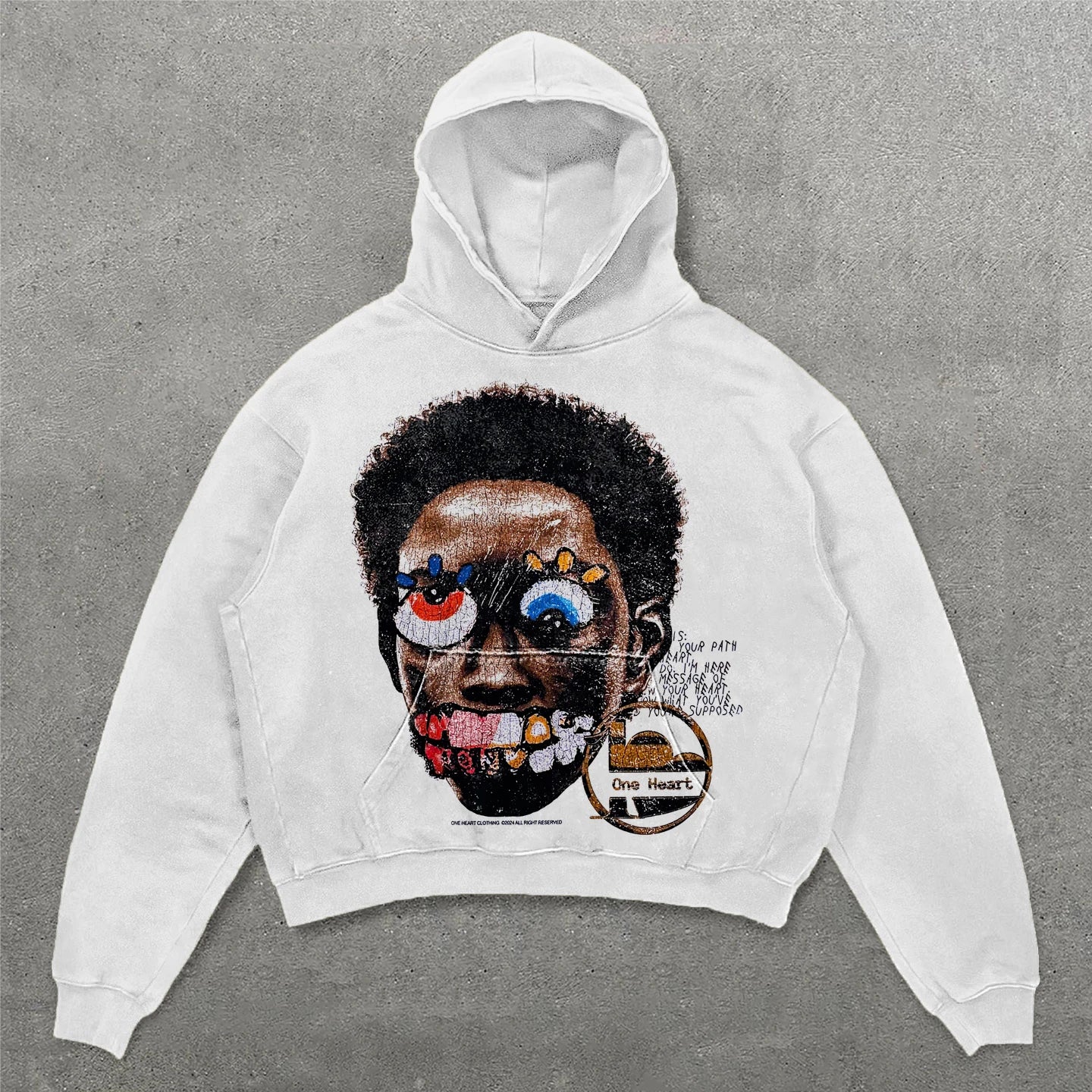 Harajuku Oversized Letter Printing Hoodie Streetwear Sweatshirt Y2K To