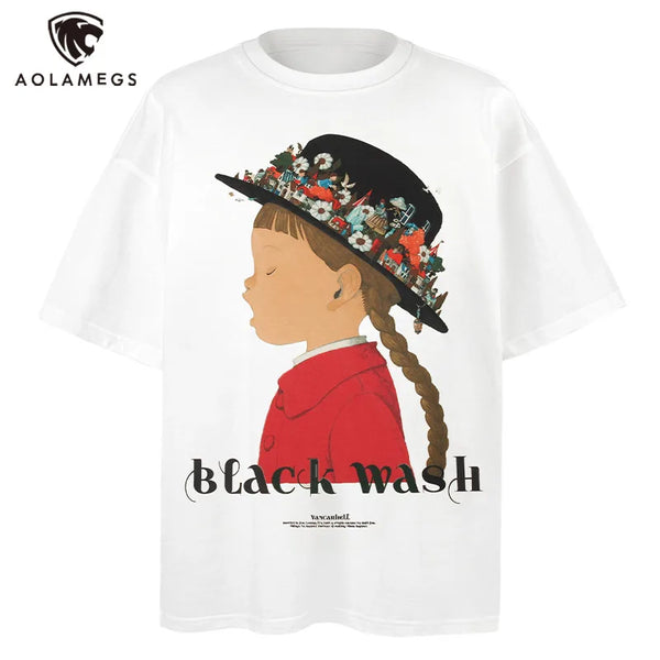 Anime Graphic tee – Men Versatile Casual T Shirt Color Print Designed Short Slee