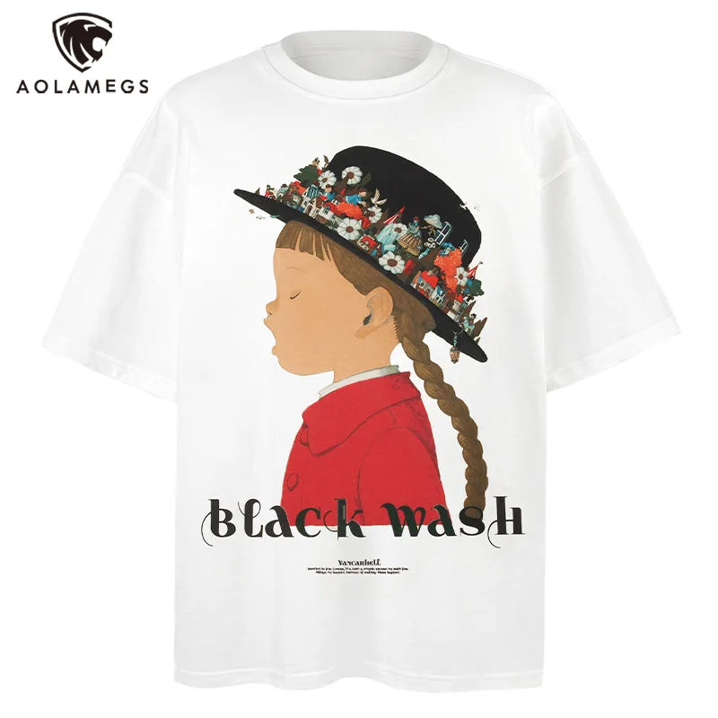 Anime Graphic tee – Men Versatile Casual T Shirt Color Print Designed Short Slee