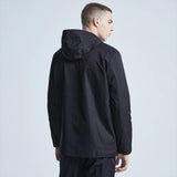 Quilted oversized minimalist hooded zip-up fleece