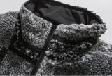 Skatercore Fit – Men Paisley Fleece Jackets Coats Fashion Hairy Zipper Loose