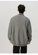 bold fire sweater, layered fit piece, aesthetic soft knit grunge sweater for cozy streetwear