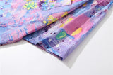Dark Icon Colorful Printed Men's Shirts Short Sleeved Chest Pocket Hawaiian Shirts With Turn-down Collar Shirt For Holidays
