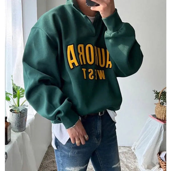 Trendy Brand Handsome American Ins Bombing Street Men Autumn Japanese High-end Y2K Street Casual Versatile Polo Shirt Top Jacket