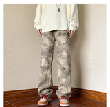 2023 outdoor side zipper camouflage baggy men cargo tracksuit pants overalls hip hop women sport long trousers spodnie dresowe unique cargo style 4233