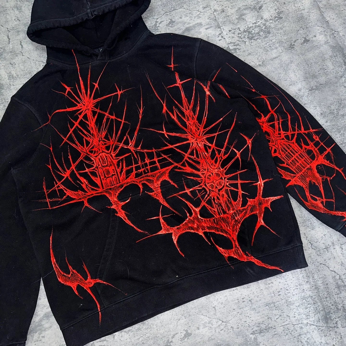 Harajuku Oversized Gothic Dragon Print Hoodies Women Hoodie Streetwear