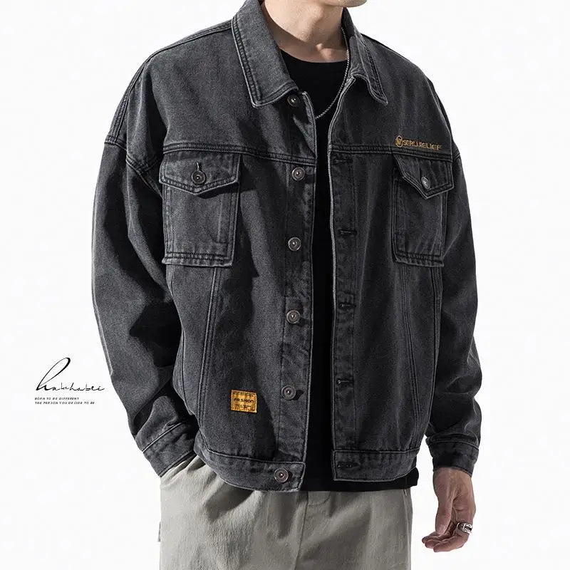 Retro Baseball Jacket for Men Cold Weather Jacket