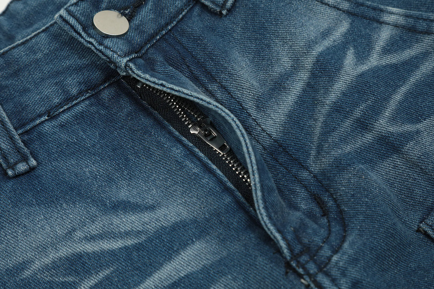 american retro buttons detachable design wide cargo jeans mens womens straight leg pants hip hop washed jeans overall 2023 unique cargo style 918