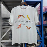 Glitchcore Fashion – High Quality Ih Nom Uh Nit T Shirt Masked Men Letter Printin – Urban Streetwear for Men & Women