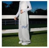 american fashion letter hip hop wide leg pants mens y2k streetwear baggy straight pantalones hombre new gym sports trousers unique default style 523